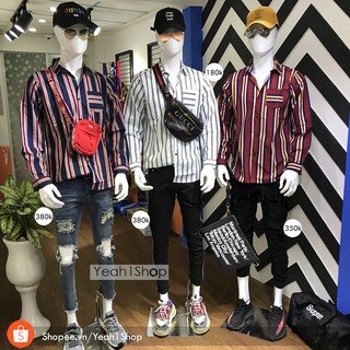 [Yeah1Shop]- Áo sơ mi sọc