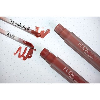 Son kem lì Huda Liquid Matte ( màu Icon và Bombshell)