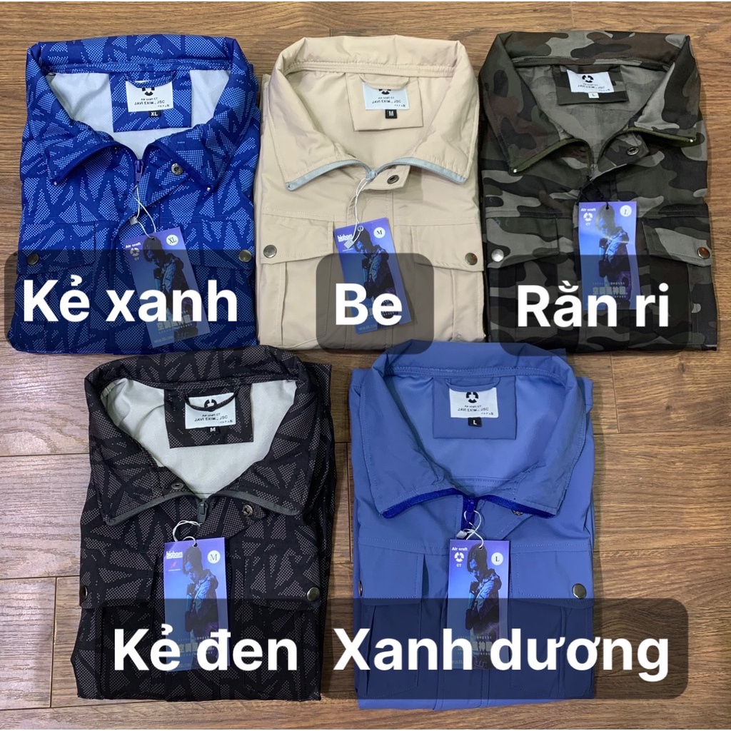 [くちょうふく] Áo Điều Hòa Nhật Bản có đá khô làm lạnh/Pin Li-Polymer 11-24 tiếng lâu chai/BH 12 tháng