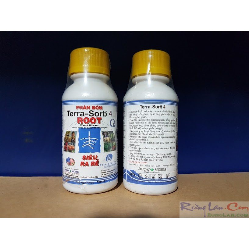 Phân bón siêu kích rễ terra sorb 4 xuất sứ tây ban nha.