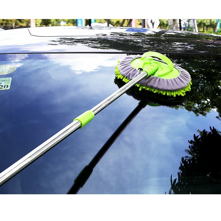 CHỔI RỬA XE Ô TÔ ĐA NĂNG 360 ĐỘ CÓ THỂ KÉO DÀI THU NGẮN