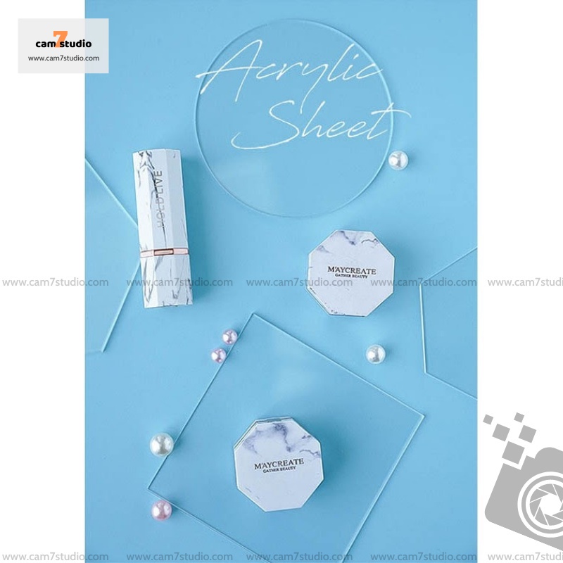 Tấm Mica decor chụp hình, chụp hình mỹ phẫm, chụp ảnh nail, chụp ảnh sản phẩm  - Cam7Studio.com