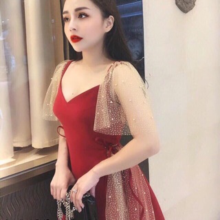 Đầm tay lưới bigsize