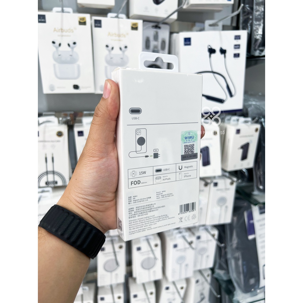 Wiwu Magnetic Wireless sạc không dây cho Iphone 12 13 series