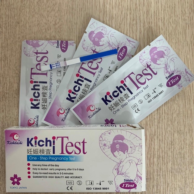 Que thử thai kichi test - phát hiện thai sớm