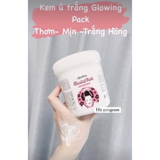 Kem Ủ TRẮNG DA TOÀN THÂN Apatheia Glowing Pack Nhật Bản 500g