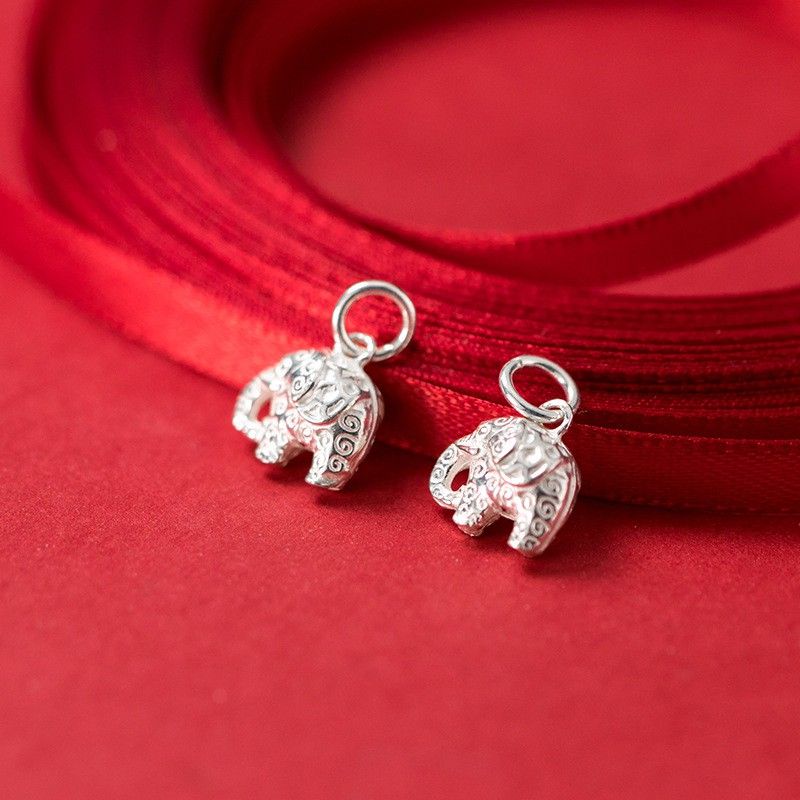 Charm bạc 925 hình voi tài lộc phúc thọ vĩnh viễn bảo hành