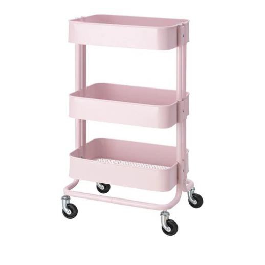 Xe đẩy RÅSKOG IKEA - Trolley, light pink, 35x45x78 cm