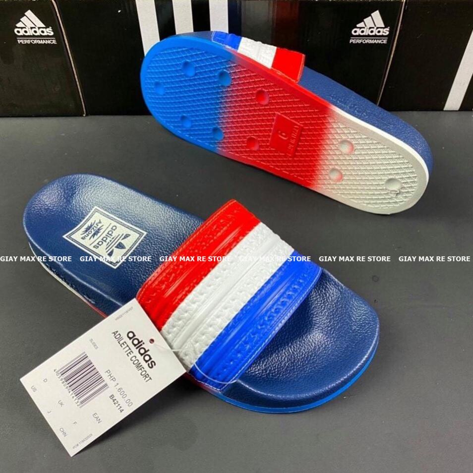 Dép A.di.das  Adilette Slides Flag Made In Italy - Dép Quai Ngang A.di.das Hình Quốc Kì Chống Nước