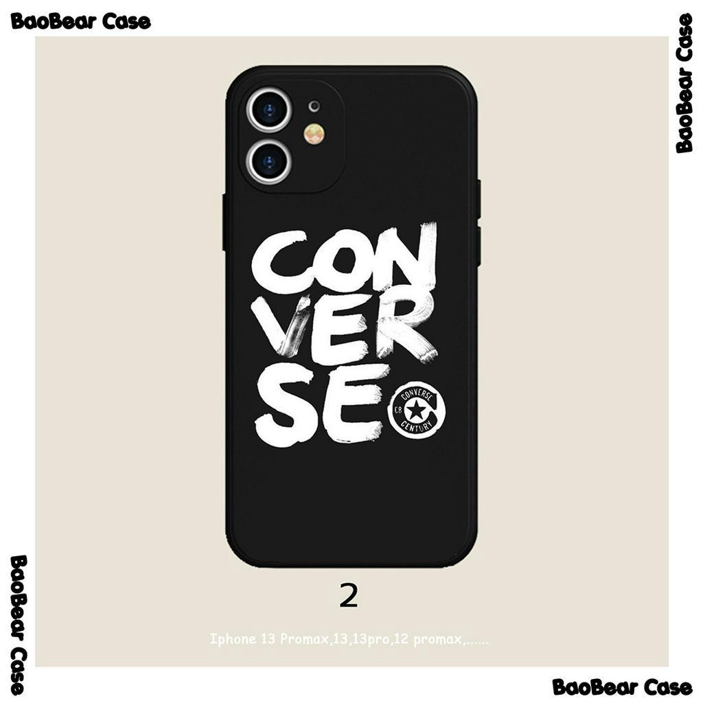 Ốp lưng Converse Logo viền vuông iphone 15prm,15plus,15pro,15,14 promax,13pro,13,12promax,12pro/12, 11promax, 11pro, 11,