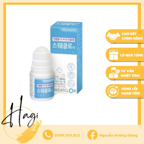 Lăn khử mùi Kwangdong Sweatclor 30ml Hàn Quốc