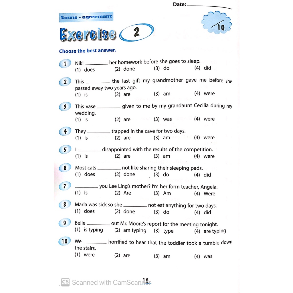 Sách Elementary Grammar - Ngữ Pháp Tiếng Anh Cơ Bản Dành Cho Học Sinh (Workbook 4)