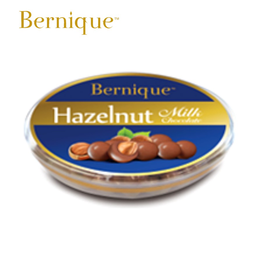 Socola sữa hạt Phỉ Bernique- xuất xứ Malaysia hộp Oval/450g, Chocolate Hazelnut Milk Bernique, box Oval/450g