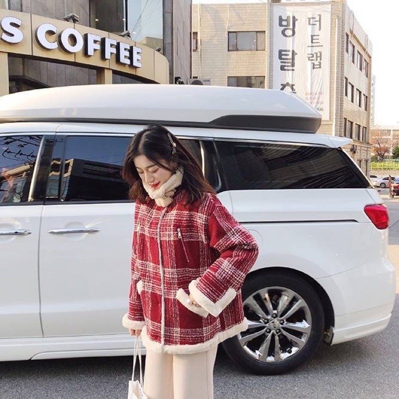 Order | Áo khoác retro len lót lông | BigBuy360 - bigbuy360.vn