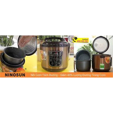 NỒI CƠM ĐIỆN TÁCH ĐƯỜNG NINOSUN NSS868