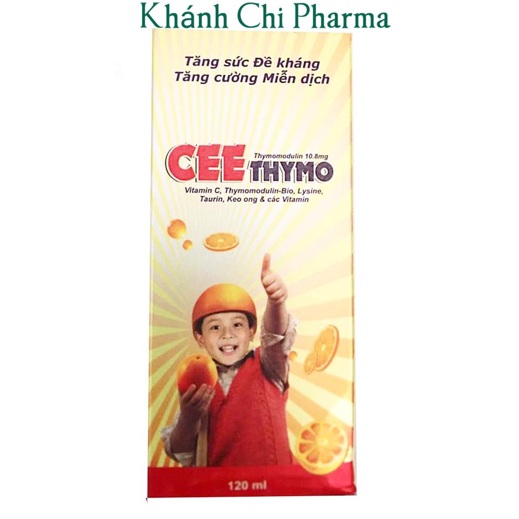 Siro tăng đề kháng Ceethymo chai 120ml. Hỗ trợ tăng cường miễn dịch, nâng cao sức khỏe