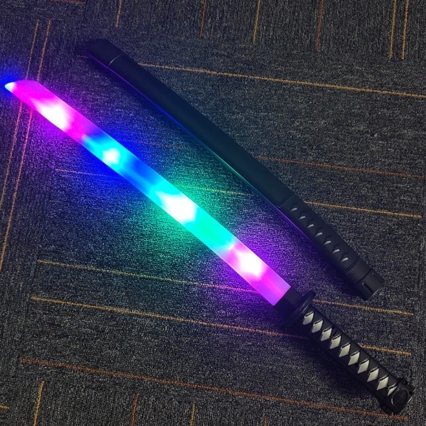 Kiếm katana phát sáng - Đồ chơi kiếm Nhật kata nhựa có đèn và âm thanh tặng kèm pin