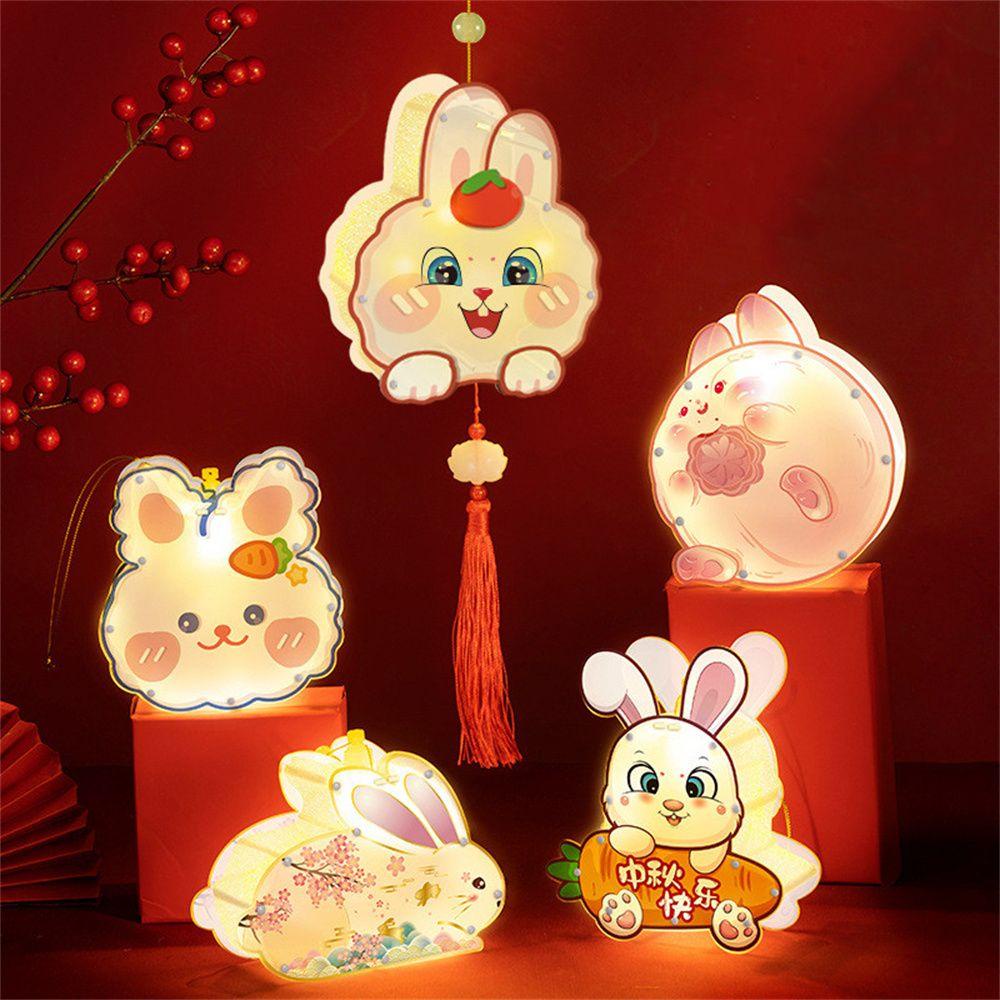 Đèn Lồng Bằng Acrylic Hình Thỏ Dễ Thương Cho Bé