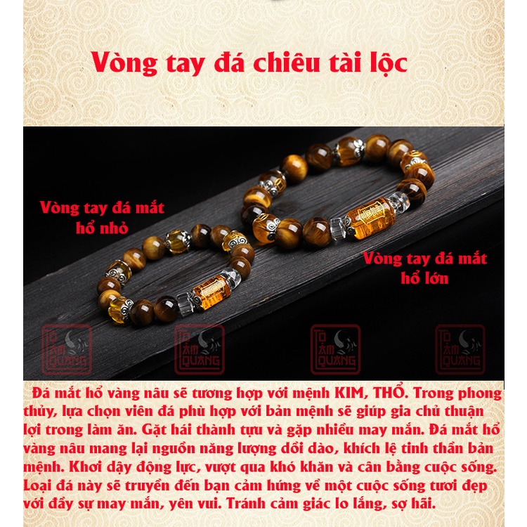 Vòng tay phong thủy thần tài nam nữ đẹp rẻ mang lại may mắn tài lộc giàu có - TÔ TÂM QUANG
