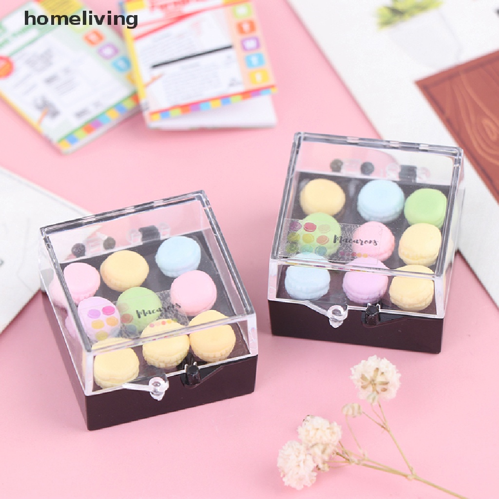 1 Set Mô Hình Bánh Macaroon Tỉ Lệ 1: 12 Trang Trí Nhà Búp Bê