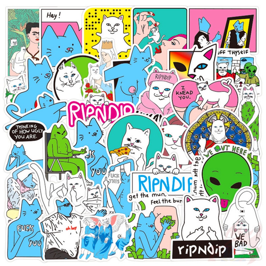 Bộ 100 Cái / Bộ ❉ Hình Dán Ripndip ❉ Miếng Dán Chống Thấm Nước Thời Trang