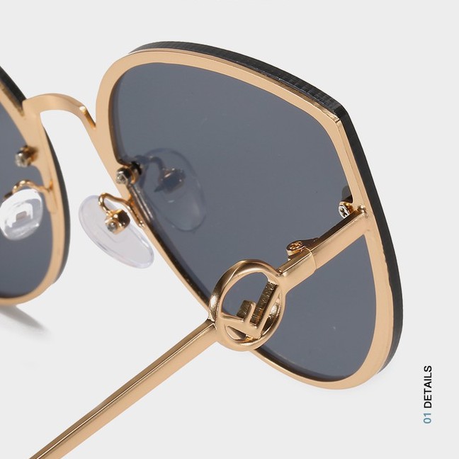 Kính mát mắt mèo gọng kim loại cho nam nữ