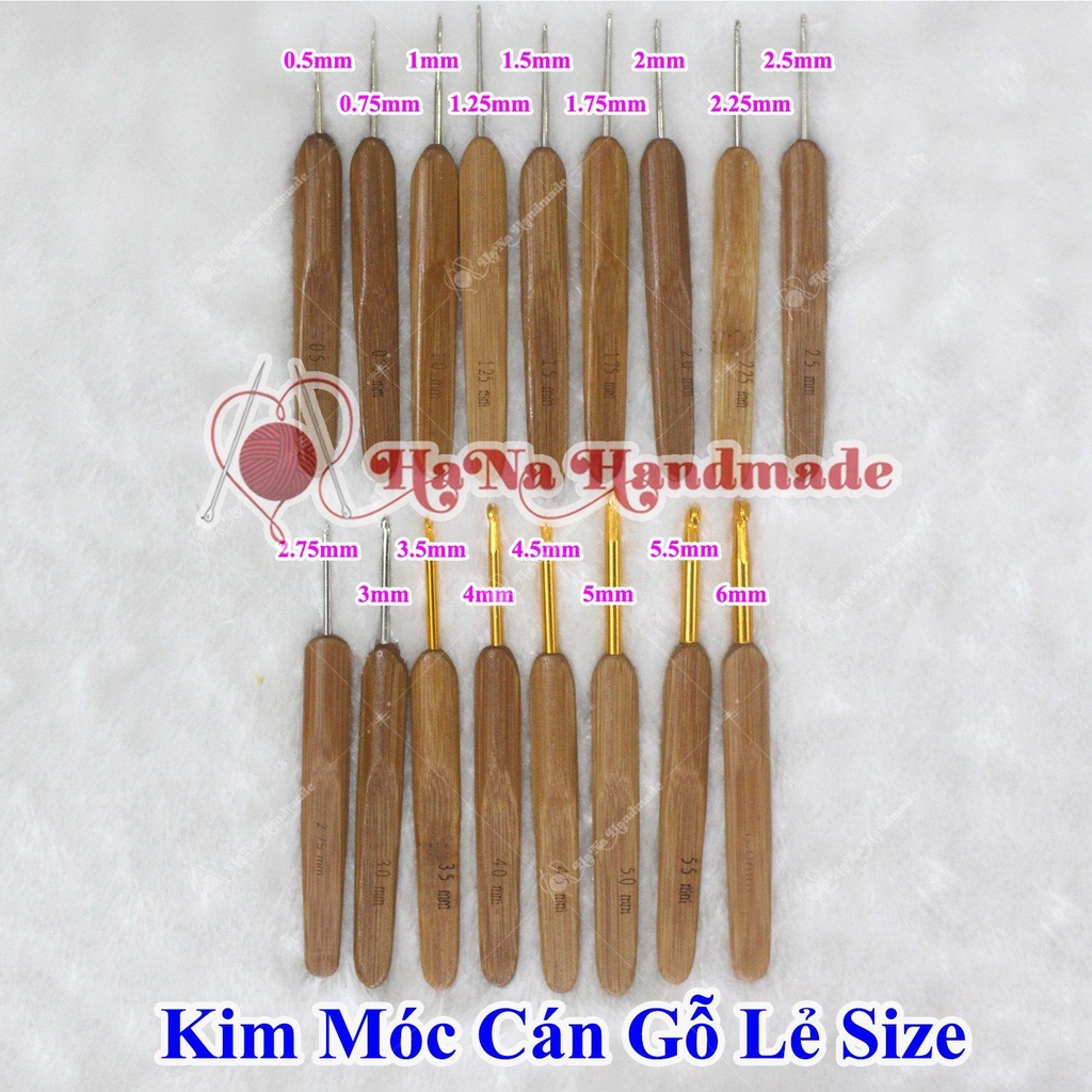 Kim móc cán gỗ lẻ size 18k/ cây