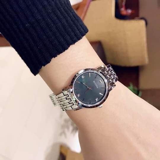 Đồng hồ nữ chính hãng Bulova 96p148 - Máy Quartz pin - Kính khoáng cường lực