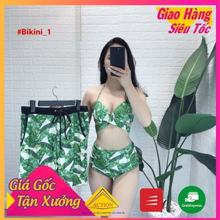 Set 3 bikini nam nữ cao cấp đi biển mới nhất