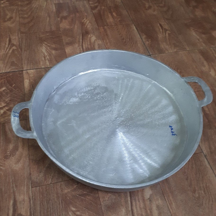 Chảo gang đúc đáy bằng cỡ lớn 37cm