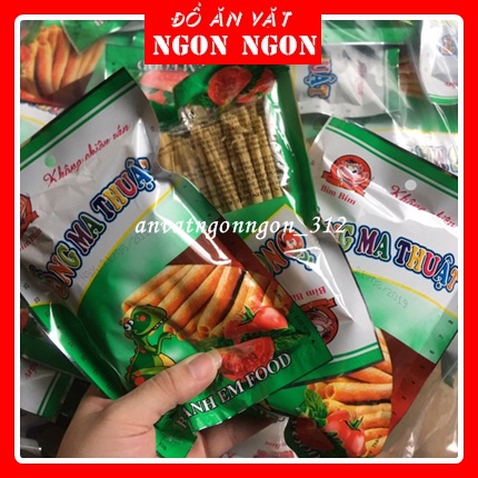 10 Gói Snack Ống Ma Thuật Giòn Đồ Ăn Vặt Ngon Giá Rẻ Tuyệt Vời