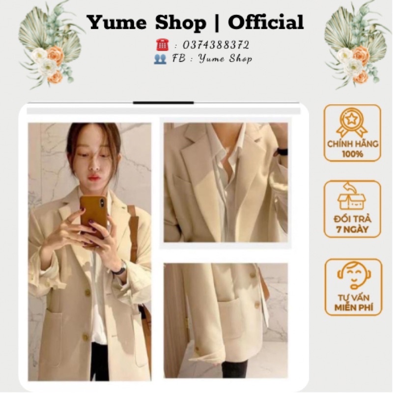 [Rẻ Vô Địch] Áo Blazer, Áo Khoác nữ Ulzzang 2 lớp hottrend  QCCC loại 1 2021