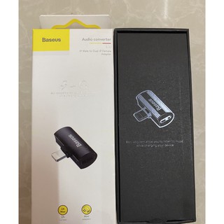 Bộ chia cổng Lightning 1 thành 2 có hỗ trợ đàm thoại Baseus L46 cho iPhone/ iPad Chính hãng