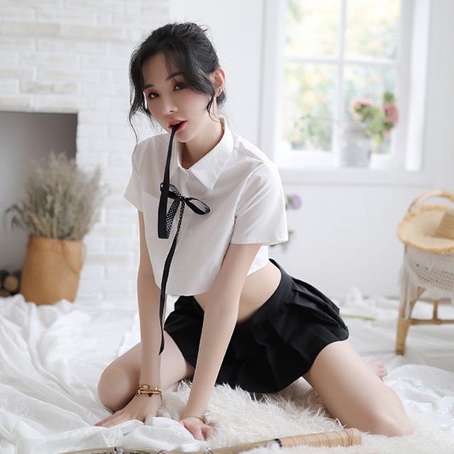 Sx393 nữ sinh sexy gợi cảm - bộ ngủ cao cấp KELLY WANG | BigBuy360 - bigbuy360.vn