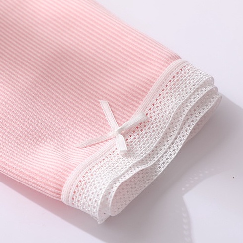 Quần lót nữ Cotton nơ viền ren phối lưới siêu cute KIMCHIBIKINI chip mềm mại thoáng mát xinh đẹp dễ thương QL085