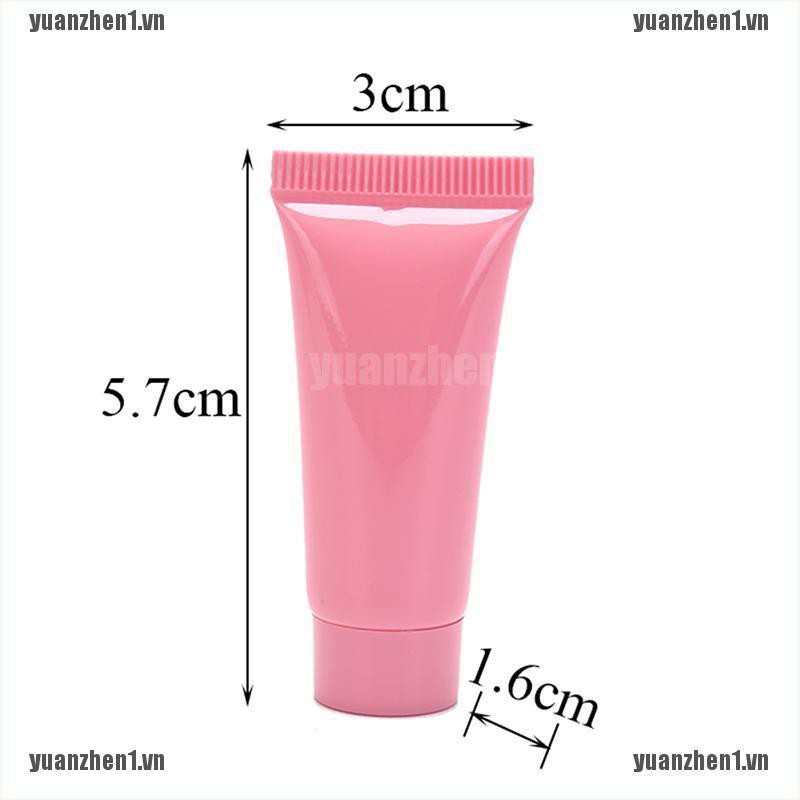 [YUANZHEN1] Bộ 5 Ống Nhựa Rỗng Mềm 5ml Đựng Mỹ Phẩm