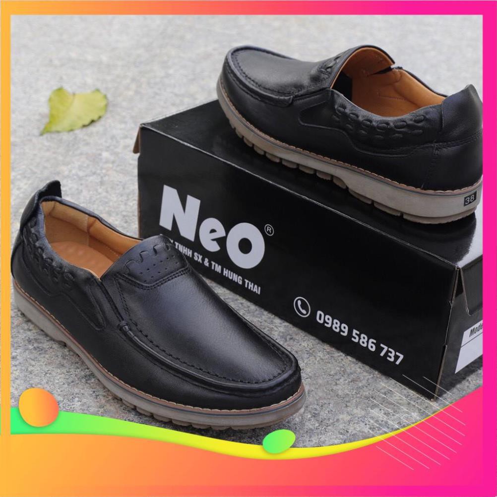 Giày mọi nam ♥️ HT.NEO ♥️ da bò đế kếp hàng cao cấp da mềm đi cực êm chân và bền hợp với quần thô, quần bò