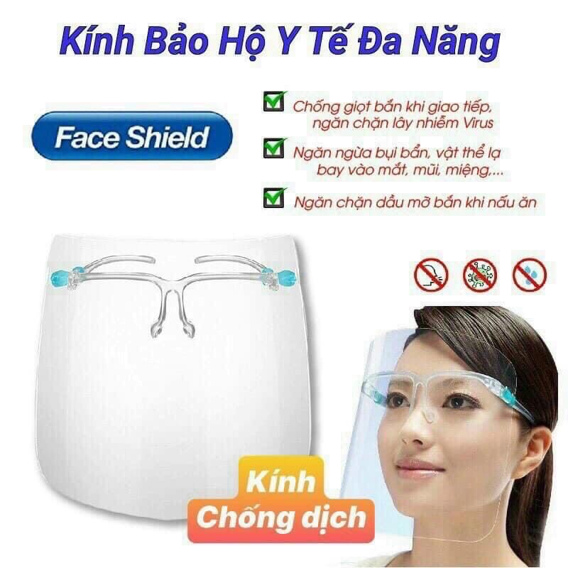 Kính bảo hộ chống Dịch, chống bụi bẩn đi đường, chống giọt bắn và tia UV ( giao nhanh 2h)