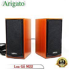 Loa vi tính Arigato M22 giả gỗ chuẩn 2.0 chân nguồn usb âm thanh chất lượng cao loa vi tính - Loa điện thoại