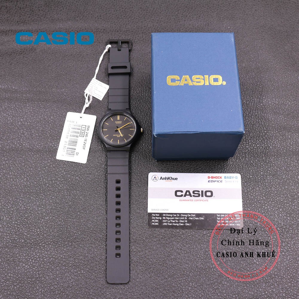 Đồng hồ Nam Casio MW-240-1E2VDF dây nhựa