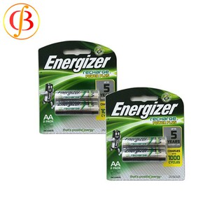 COMBO 4 Viên Pin sạc AA Energizer 2000 mah, pin sạc tiểu energizer (vỉ 2 viên)