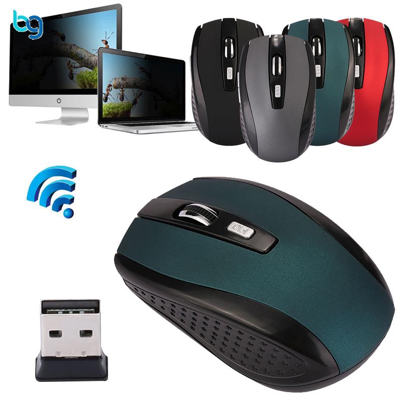 Chuột máy tính không dây 2.4GHz nhiều màu tiện dụng | BigBuy360 - bigbuy360.vn