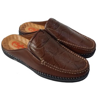 Dép Bít Mũi Nam Da Bò BIGGBEN Cao Cấp HKD393