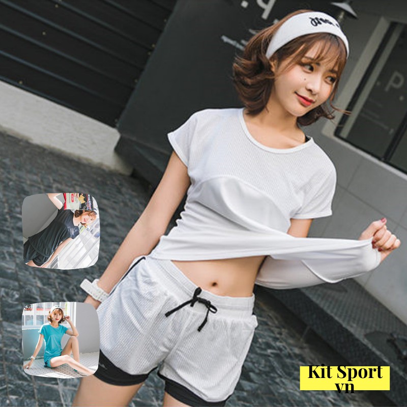 Set Bộ Quần Áo Thể Thao Nữ Slamp (3 màu) (Đồ Tập Gym, Yoga) II Cửa Hàng Kit Sport Việt Nam