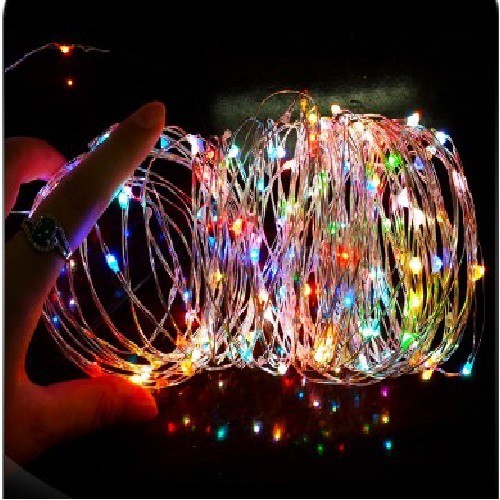 Đèn led đom đóm trang trí nhiều màu 10m