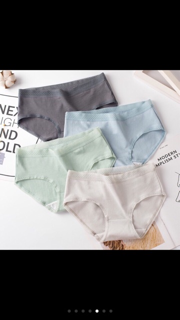 [Mã 12FASHIONSALE1 giảm 10K đơn 50K] Quần lót cotton cạp lưới siêu đẹp | BigBuy360 - bigbuy360.vn