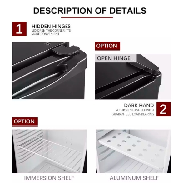 TỦ MÁT MINIBAR HOMESUN CỬA NHỰA BCH-40B - DUNG TÍCH 40L - SẢN PHẨM CHÍNH HÃNG