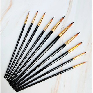 Bộ Cọ 10 Cây Chuyên Dụng Giorgione Tô Vẽ Tranh Sơn Dầu, Màu Nước, Màu Acrylic