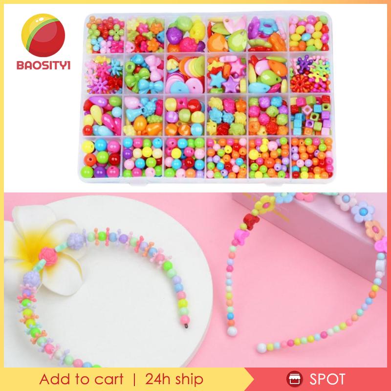 Bộ 450 Hạt Xâu Chuỗi Làm Trang Sức Cho Bé