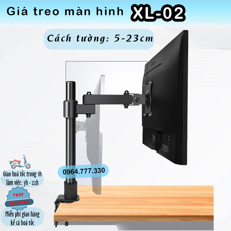 XL02 Giá Treo Màn Hình - Giá Đỡ Màn Hình/ Xoay 360 độ - [Màn hình 17-27 Inch] [Rẻ Hơn  F80] [Rẻ hơn hơn #XL03 #M051]